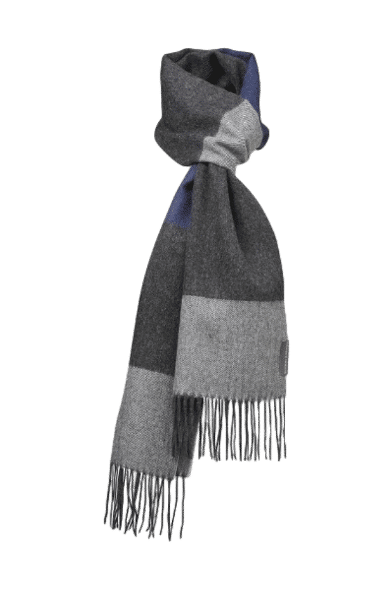 Sjaal Alpaca blauw grijs