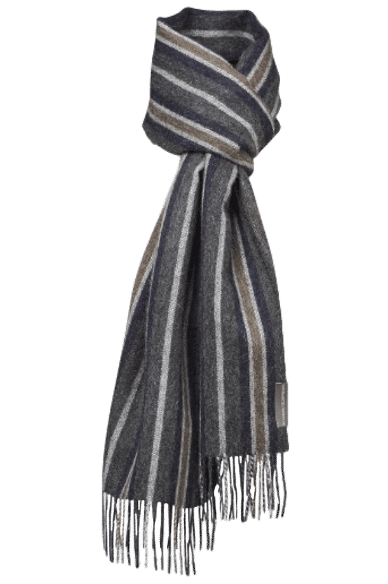 Schal Salta-Blue-Grey-Stripes 30x200cm
