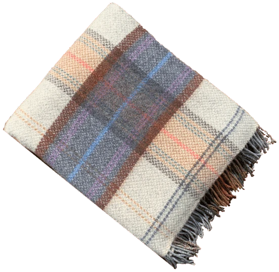 Plaid merino cashmere 1458